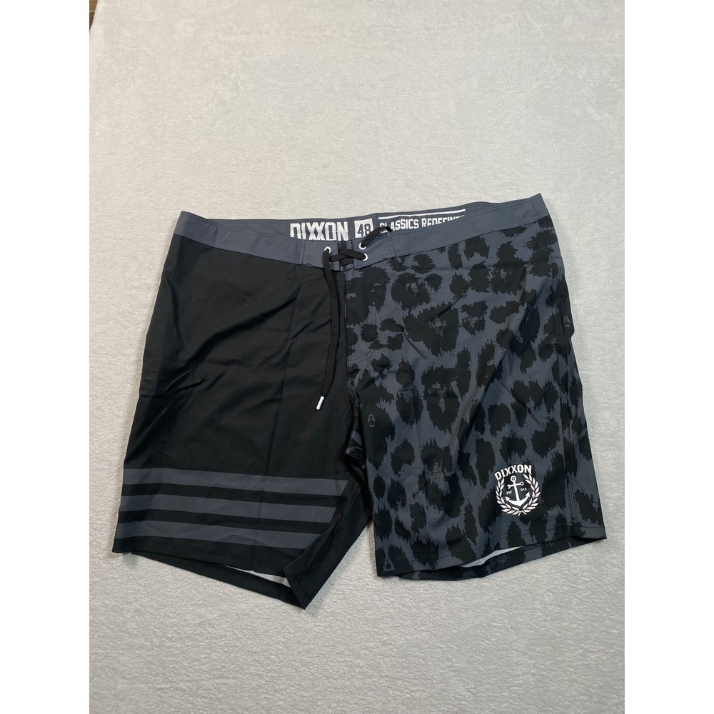 Dixxon Flannel‎ Co. Gnar Boardshorts Mens 48 Black Gray Brush Classic Redefined